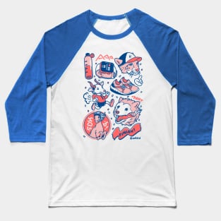 Running Animals Baseball T-Shirt